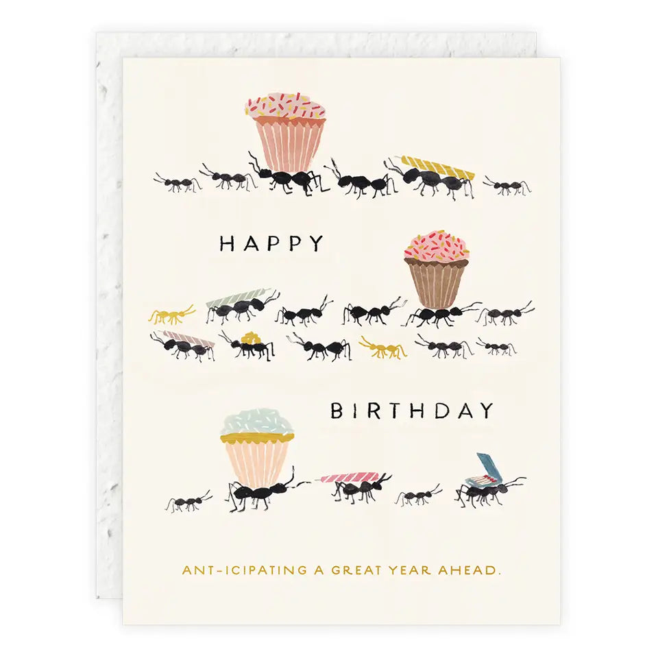 Ant-Icipating A Great Year - Birthday Card