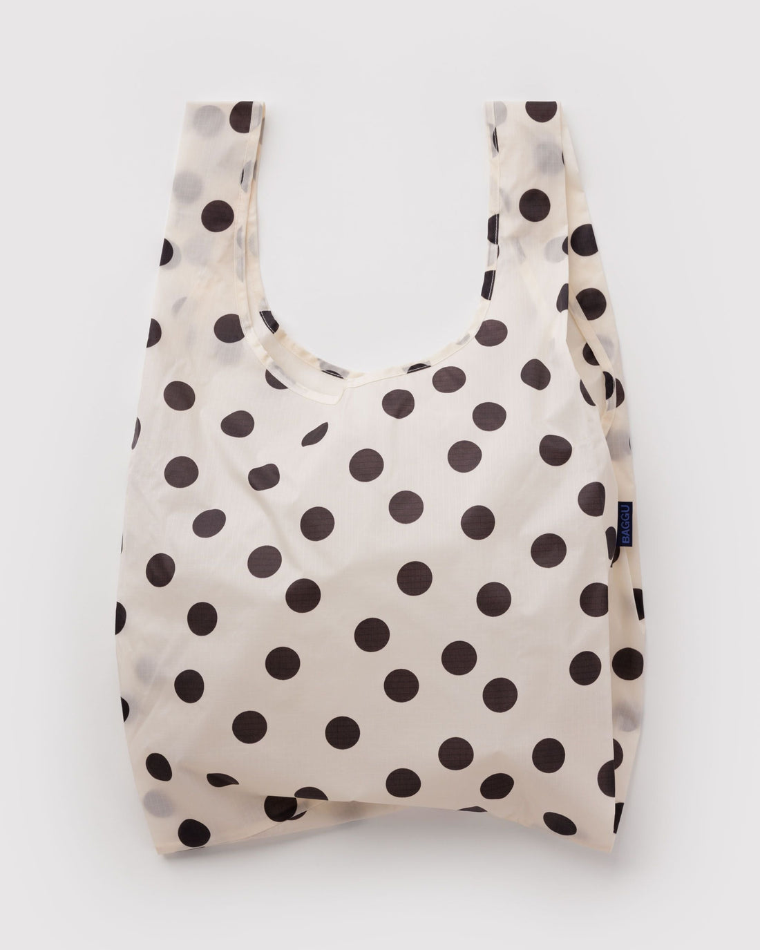 Baggu Bag- Cream and Black Polka Dot