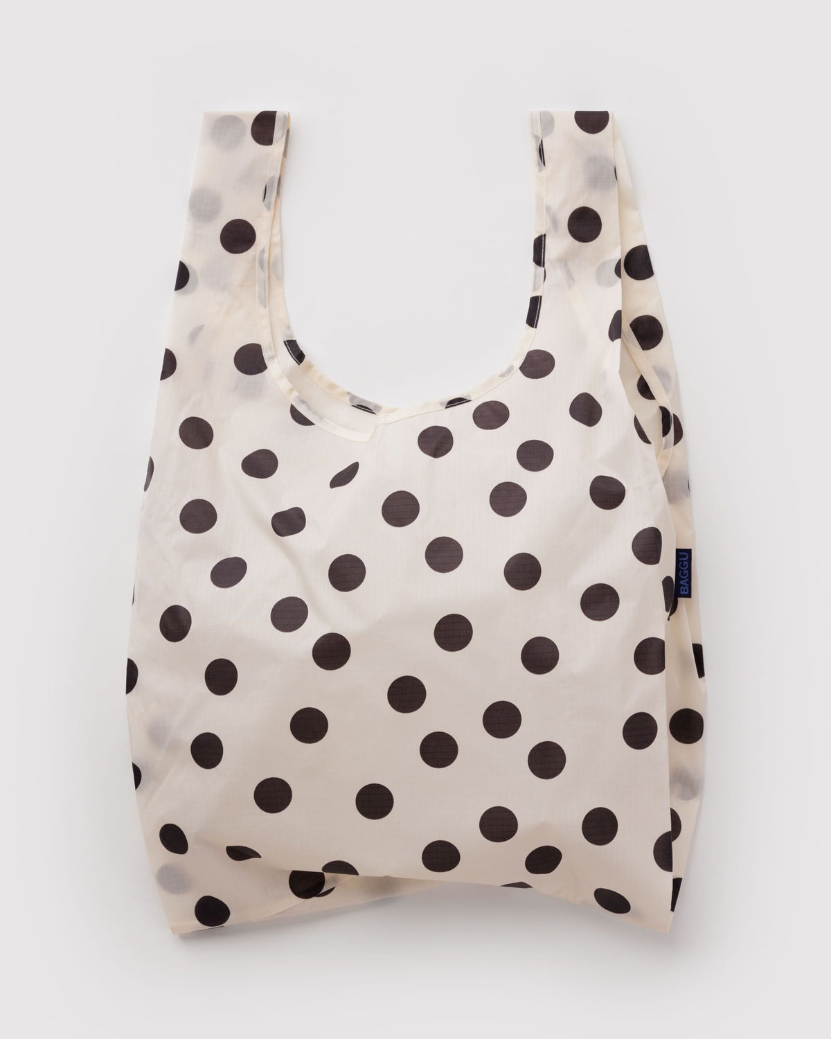 Baggu Bag- Cream and Black Polka Dot