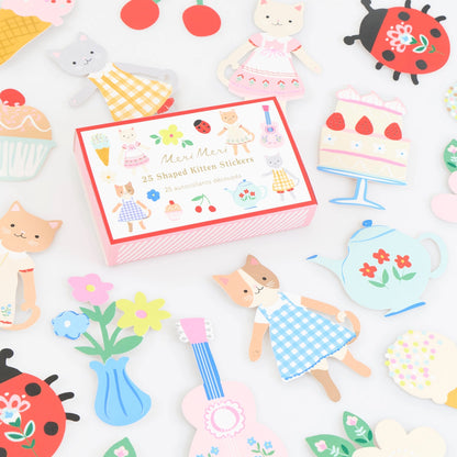 Kitten Club Shaped Stickers