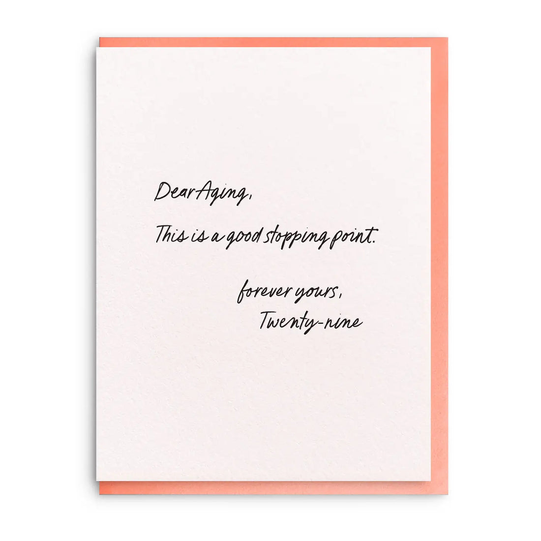 Dear Aging Birthday Card